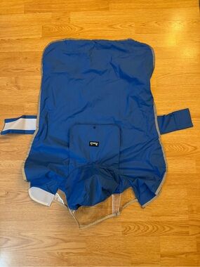 Blue Reflective Dog Raincoat with Hood